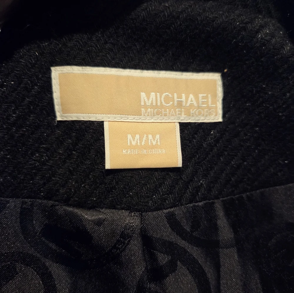 MICHAEL KORS WOMEN'S BLACK PEA COAT SIZE MEDIUM
